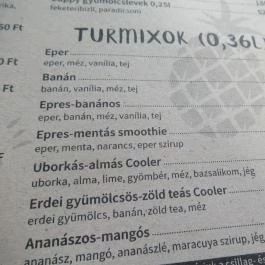 Majorka Kávézó & Söröző Budapest - Étlap/itallap