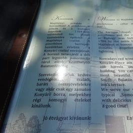 Majthényi Présház Balatonlelle - Étlap/itallap