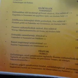 Május 1 Söröző & Étterem Szombathely - Étlap/itallap