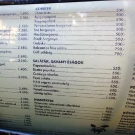 Makk 7 Vendéglő Budapest - Étlap/itallap