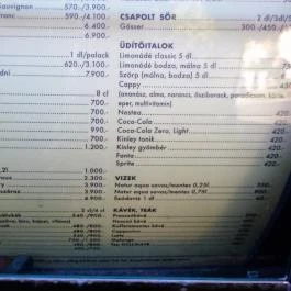 Makk 7 Vendéglő Budapest - Étlap/itallap