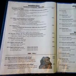 Makkos Vendéglő, Fonyód - Étlap/itallap