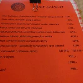 Mákos Guba Bistro, Budapest - Étlap/itallap