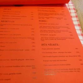 Mákos Guba Bistro, Budapest - Étlap/itallap