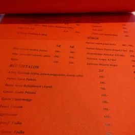 Mákos Guba Bistro, Budapest - Étlap/itallap