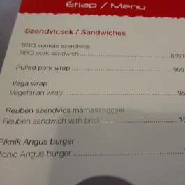 Mama & BBQ Bistro Budapest - Étlap/itallap