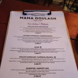 Mama Goulash Budapest - Étlap/itallap