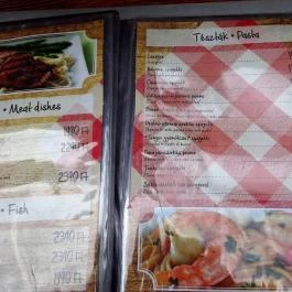 Mamma Rosa Étterem Budapest - Étlap/itallap