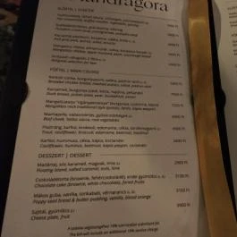 Mandragóra Kávéház Budapest - Étlap/itallap