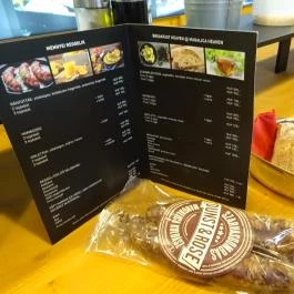 Mangalica Mennyország - Klauzál téri Vásárcsarnok Budapest - Étlap/itallap