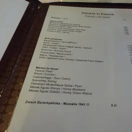 Manna Lounge & Étterem Budapest - Étlap/itallap