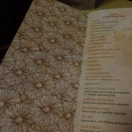 Margaréta Kávéház Vác - Étlap/itallap