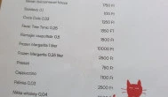 És Margarita Budapest - Étlap/itallap