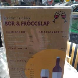 Market11 Drink Budapest - Étlap/itallap