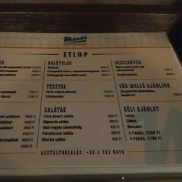 Maros Kertvendéglő Budapest - Étlap/itallap