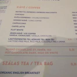 Marty's Kitchen & Bar Budapest - Étlap/itallap