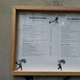 Marumba Budapest - Étlap/itallap