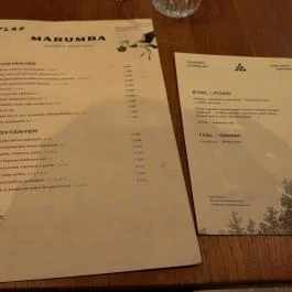 Marumba Budapest - Étlap/itallap