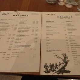 Marumba Budapest - Étlap/itallap