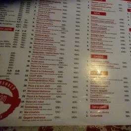 Marxim Budapest - Étlap/itallap