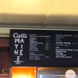 Matinée Kávézó Budapest - Étlap/itallap