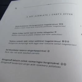 Mátka - Gozsdu Udvar Budapest - Étlap/itallap