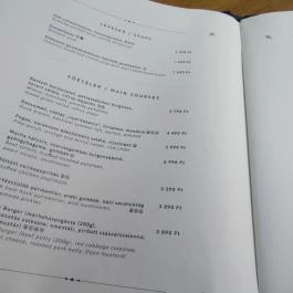 Mátka - Gozsdu Udvar Budapest - Étlap/itallap