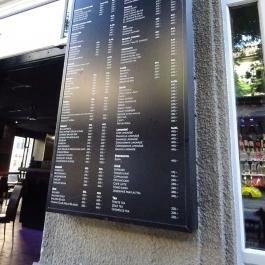 Matt Bár Budapest - Étlap/itallap