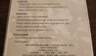Matula Bistro Budapest - Étlap/itallap
