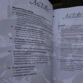 Matula Bistro Budapest - Étlap/itallap