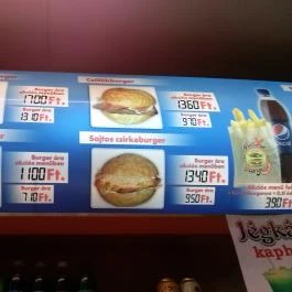 MaxXxburger, Kecskemét - Étlap/itallap