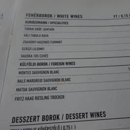 Mazel Tov Budapest - Étlap/itallap