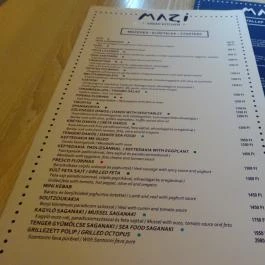 Mazi Greek Kitchen Budapest - Étlap/itallap