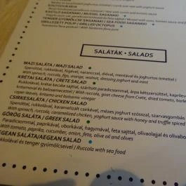 Mazi Greek Kitchen Budapest - Étlap/itallap