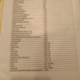 Mazsolin Cukrászda, Budapest - Étlap/itallap