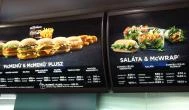 McDonald's Bábolna - Étlap/itallap
