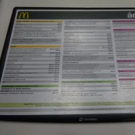 McDonald's - MOM Park Budapest - Étlap/itallap