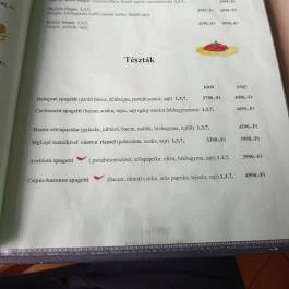 MgTels Pizzéria & Kisvendéglő, Budapest - Étlap/itallap