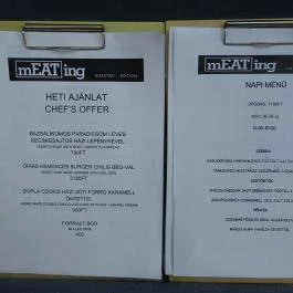 mEATing, Budapest - Étlap/itallap