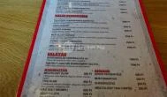 Meatology Budapest - Étlap/itallap