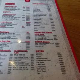 Meatology Budapest - Étlap/itallap