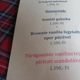 Mediterraneo Vendégfogadó , Esztergom - Étlap/itallap