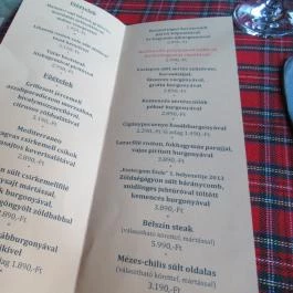 Mediterraneo Vendégfogadó , Esztergom - Étlap/itallap