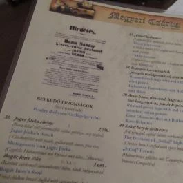 Megyeri Csárda Budapest - Étlap/itallap