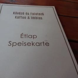 Menta Kávézó & Falatozó, Sarród - Étlap/itallap