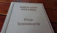 Menta Kávézó & Falatozó Sarród - Étlap/itallap