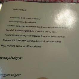 Merlot Látványpince Szendrőlád - Étlap/itallap