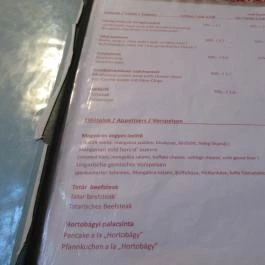 Pipa Étterem a Mesterek Konyhája Budapest - Étlap/itallap