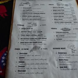 Milagro American Grill Budapest - Étlap/itallap