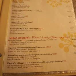 Mimó Étterem és Pizzéria, Pilisszentiván - Étlap/itallap